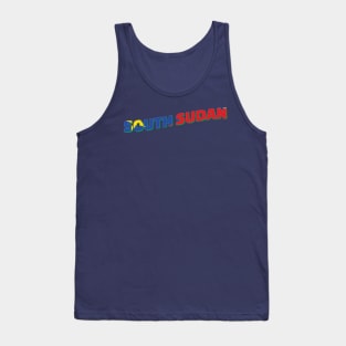 South Sudan Vintage style retro souvenir Tank Top